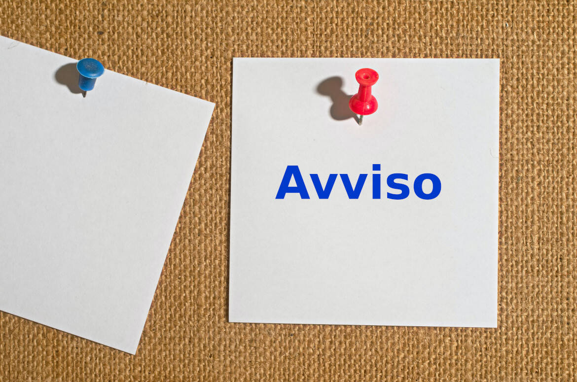 Immagine: Avviso