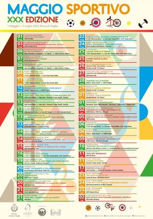XXX Maggio Sportivo un ricco calendario di eventi lungo due mesi