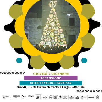 “Luci e suoni d’artista il festival VIII ED.” giovedì 7 dicembre accensione delle luci in piazza