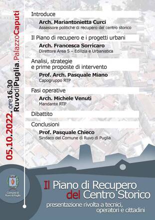 Piano di recupero del Centro Storico, mercoledì via alla discussione pubblica