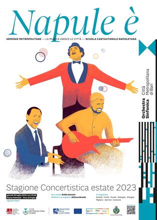 “Napule è”, omaggio alla canzone napoletana: Giovedì 20 luglio in Piazza Matteotti l’orchestra della Città Metropolitana in concerto