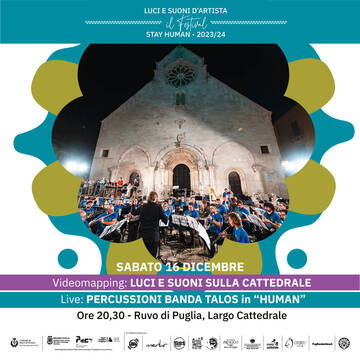 Luci e suoni d’artista: Sabato 16 dicembre video mapping sulla Cattedrale