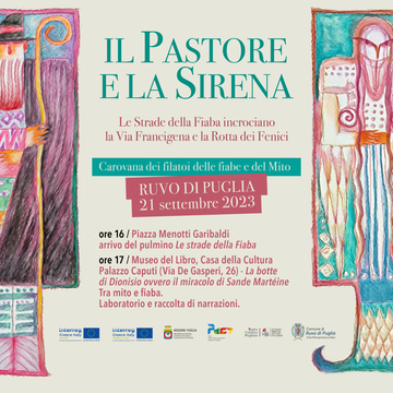 Giovedì 21 settembre tappa ruvese per il progetto “Il pastore e la sirena”