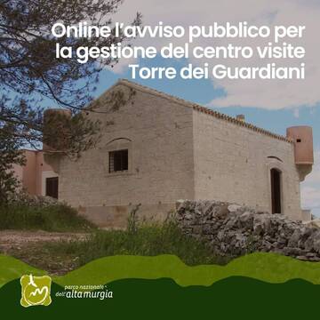 Avviso Pubblico per la gestione di Torre dei Guardiani